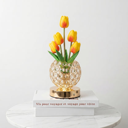 Lámpara Tulipán de Cristal