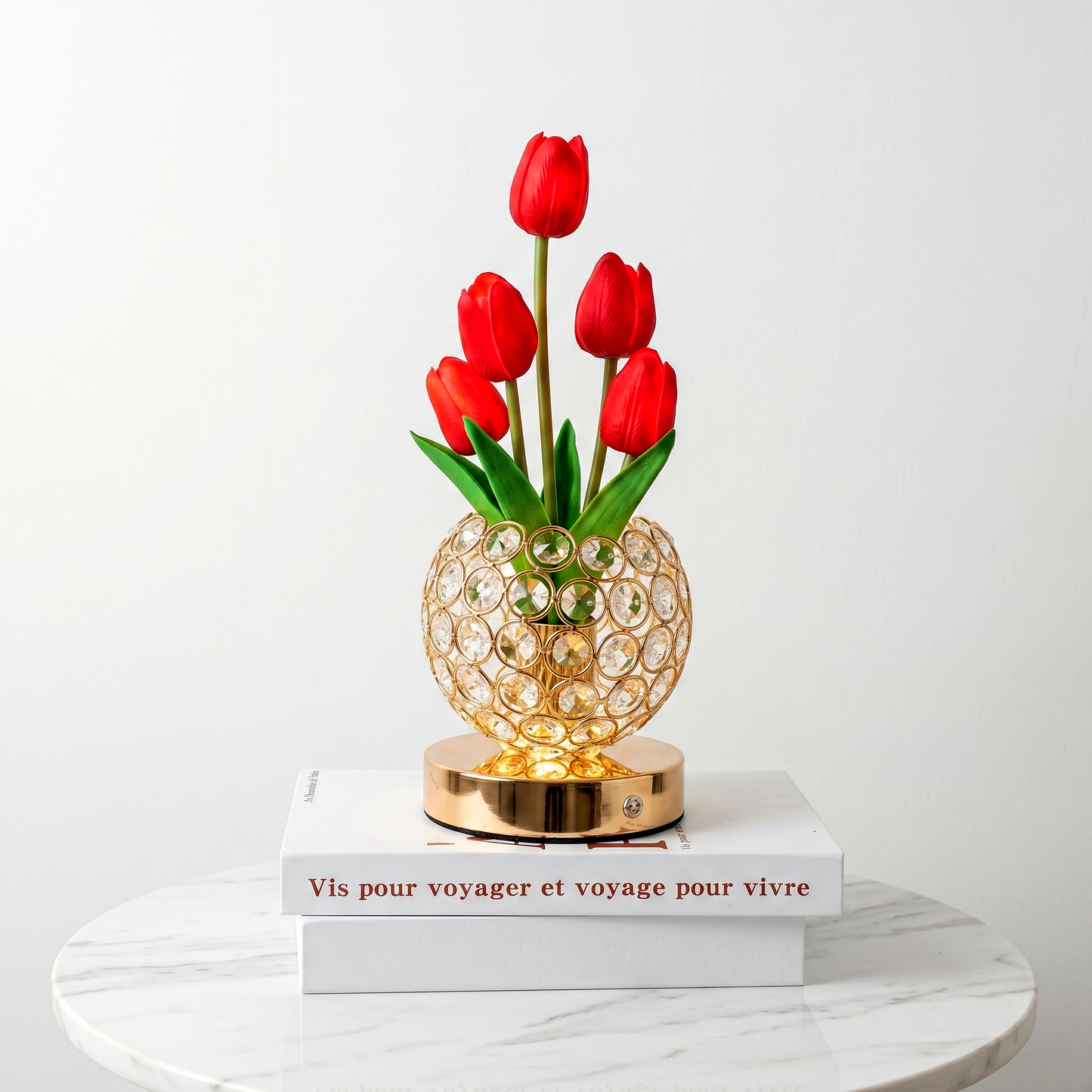 Lámpara Tulipán de Cristal