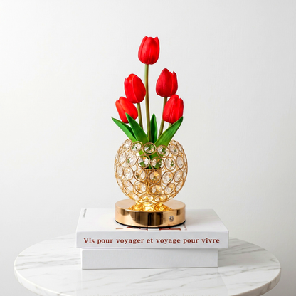 Lámpara Tulipán de Cristal