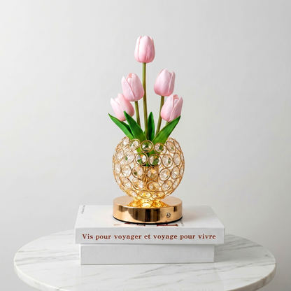 Lámpara Tulipán de Cristal
